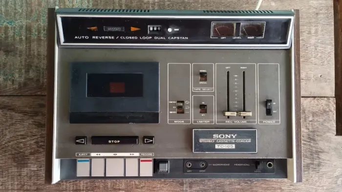 Tape Deck Sony Tc-165 Cassete Estéreo-corder Vintage 1970