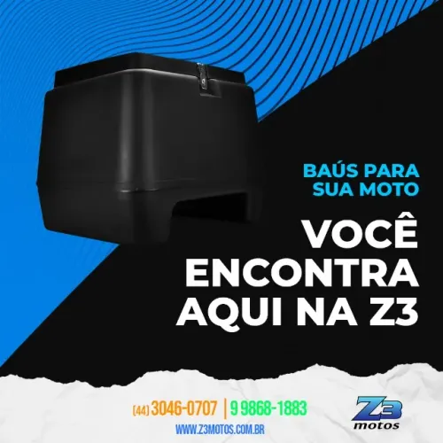 CAIXA BAU 80 LITROS ENTREGAS MOTOBOY ENTREGADOR