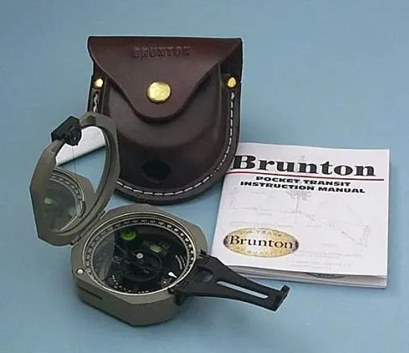 Bússola Brunton Transit Pocket F-5006 LMS. Original. Caixa alumínio.
