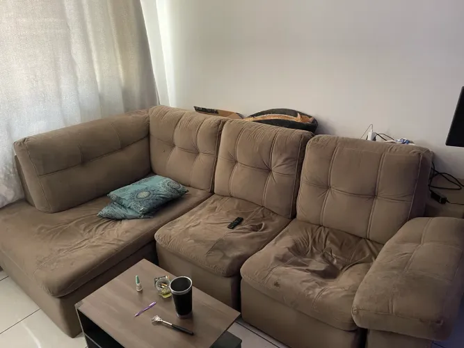 Sofá 3 lugares 2,60m em L com Chess