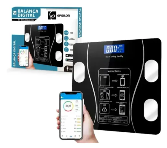 Controle Total da Sua Saúde e Fitness com a Balança Bioimpedância Epsilon (NOVA/LACRADA)