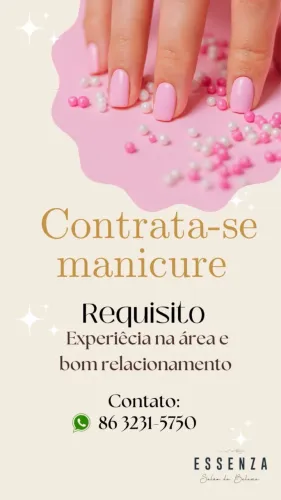 Vaga para manicure 