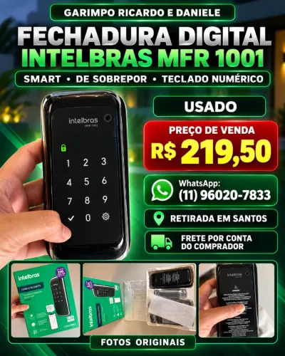 Fechadura Digital Intelbras MFR 1001 de Sobrepor