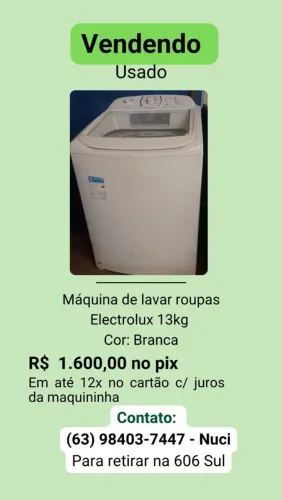 Vendo usado - Máquina de Lavar 13kg Electrolux - baixou o preço!
