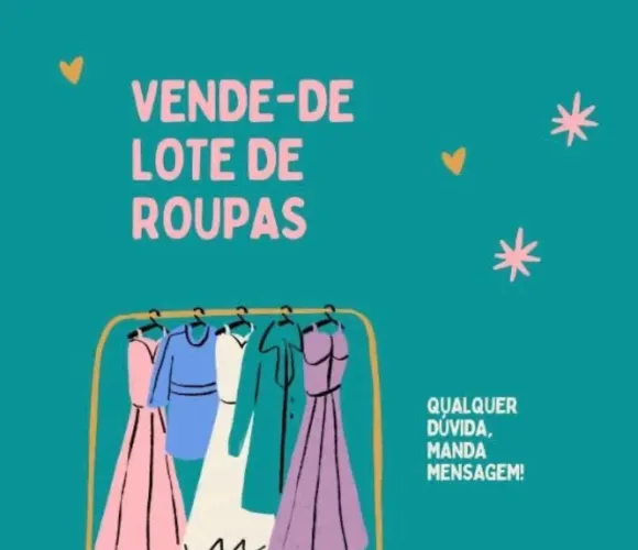 Lote de roupa feminina