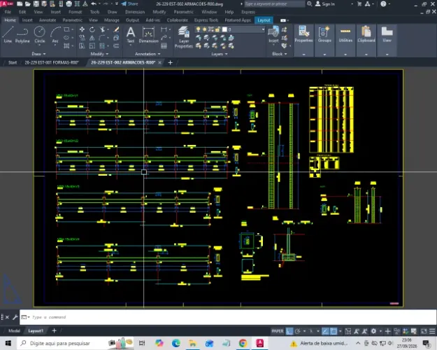 Projetos em Autocad, pranchas em pdf