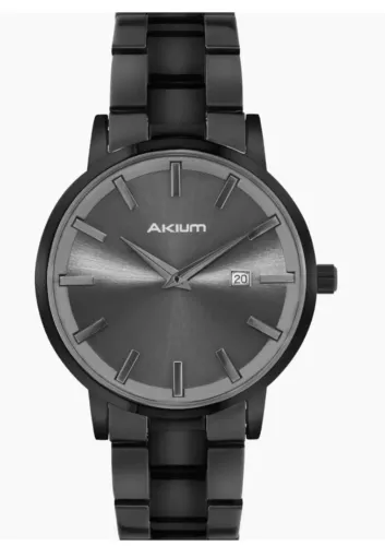 Relógio masculino Akium Aço Black