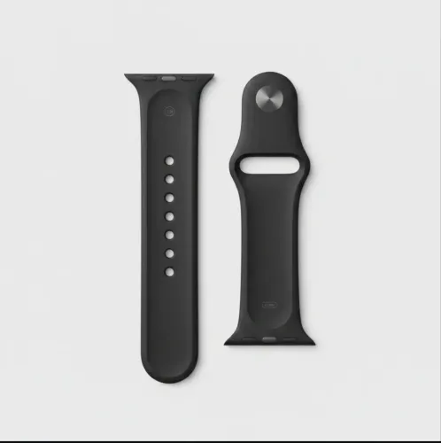 Pulseira original Apple Watch Sports Silicone Preta