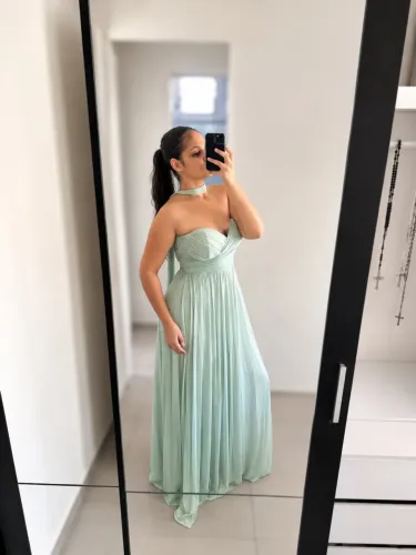 Vestido de Festa Longo Verde Menta - Elegante e Sofisticado