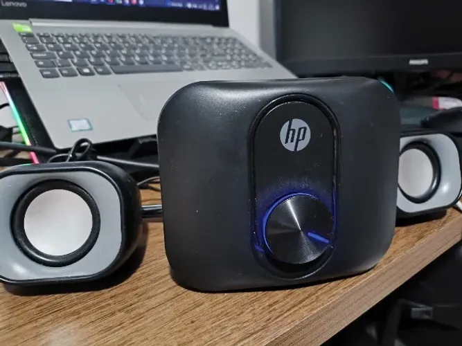 CAIXA DE SOM SUBWOFFER PARA PC E NOTEBOOK P2 -USB - HP