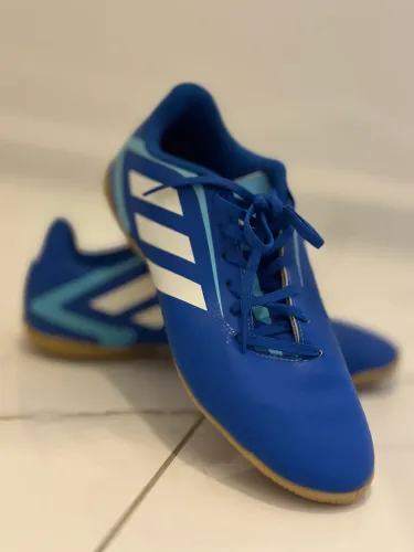 Chuteira Futsal Adidas Artilheira VI Azul Tam 39 - Usada 2x