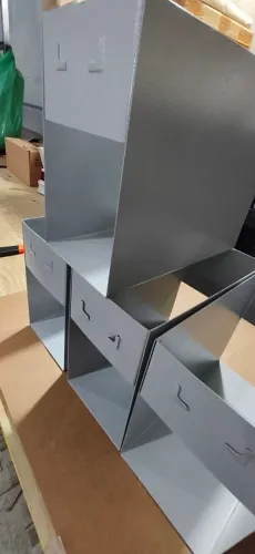 Caixa bibliografica em aço 15x30x25 