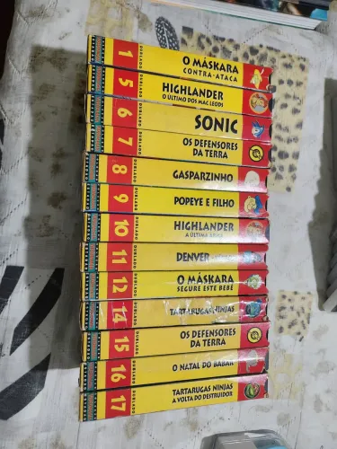 13 fitas vhs desenhos animados