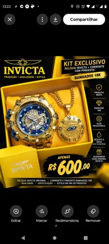 Relógio invicta novo 