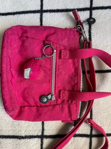 Bolsa Kipling Rosa Pink Transversal - Original com Chaveiro Macaco