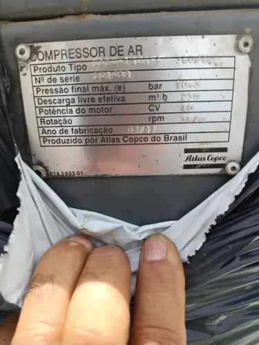 Vendo compressor atlas copos 40cv