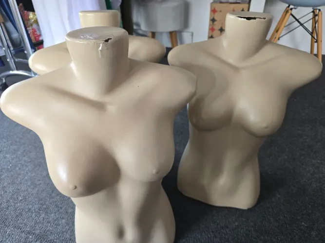 Busto de plástico
