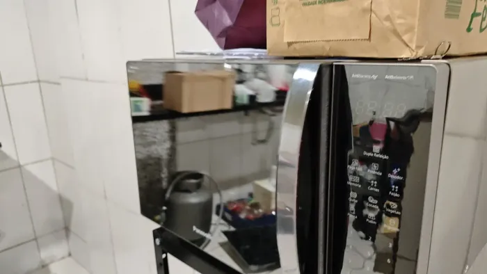 Microondas Panasonic 34 litros prateado