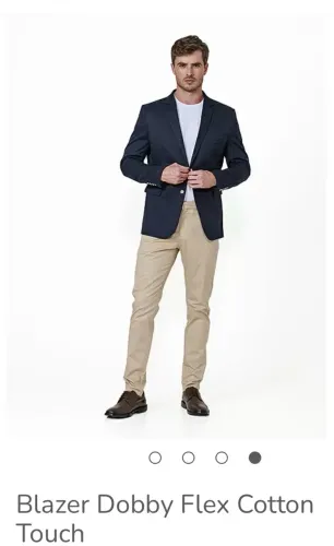 Blazer masculino Dobby Linho Caribe