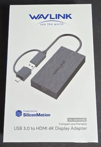 Wavlink Adaptador para monitor USB 3.0 para HDMI 4k