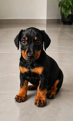 Filhote de Dobermann