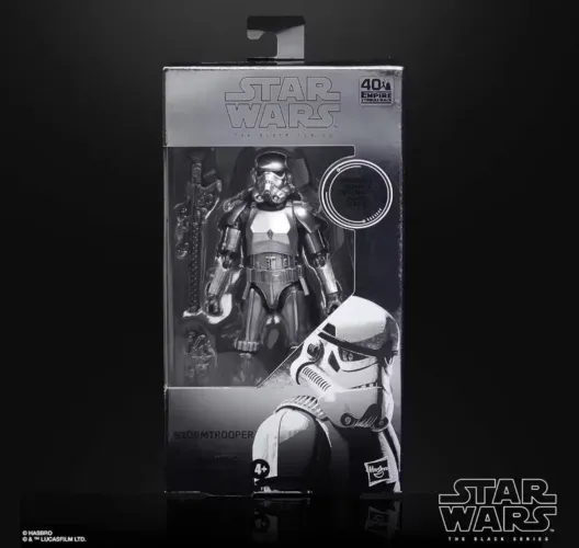 Boneco Star Wars Stormtrooper Carbonized - The Black Series
