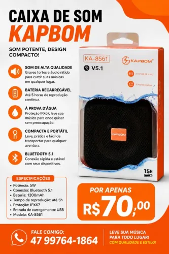 Caixa de som kapbom