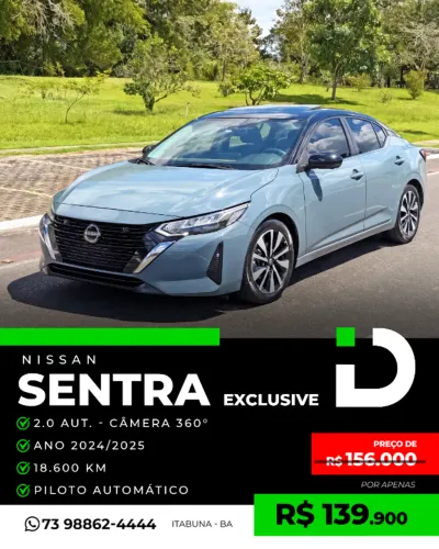Nissan Sentra Exclu. Int. Premium 2.0 16V Aut. 2025