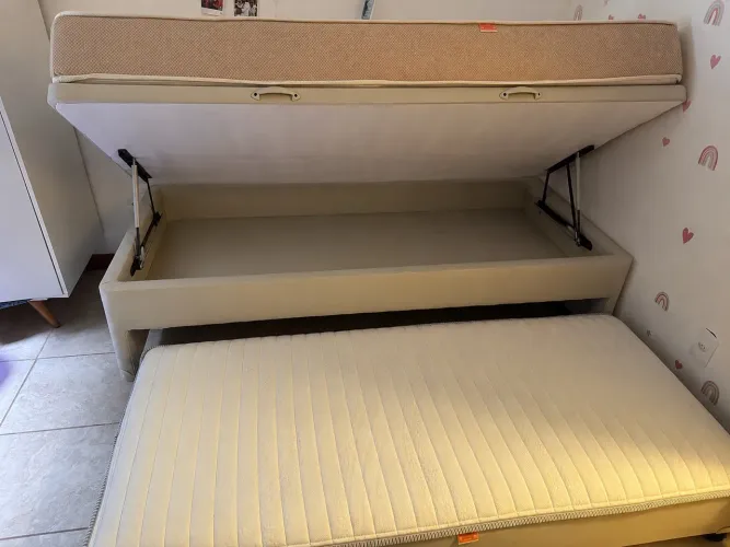 Bicama/Box Baú Euro premium com cama auxiliar
