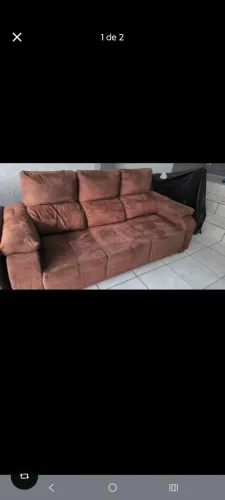 Sofá 3 lugares retrátil e reclinável (Entrego com taxa) aceito cartão com taxa da máquina