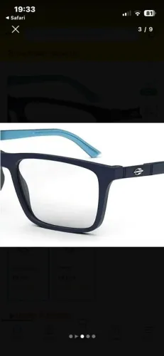 Oculos Armação Mormaii Swap 4 M6112kc655 Clip-on Azul Fosco M6112 Cor Azul Escuro Fosco