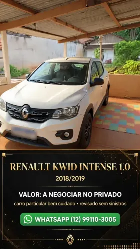 Renault Kwid Intense 1.0 Flex 12V 5P Mec. 2019