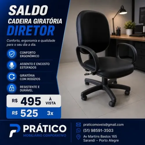 Cadeira giratória Diretor