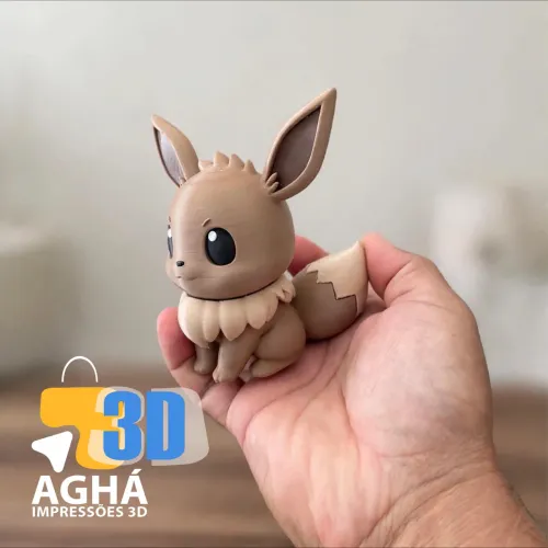 ? Mini Eevee Pokémon Impresso em 3D! ? 
