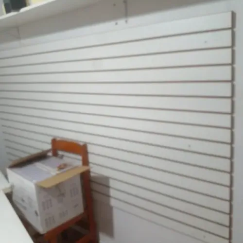 Painel Canaletado Placa Mdf Canaletado Branco 1,22x2,42