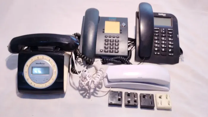 Telefone lote telefones analogicos funcionando