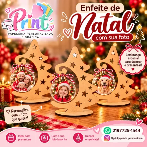 Vendo bolinhas de Natal personalizadas