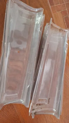 Kit 10 telhas transparentes - Capa e canal