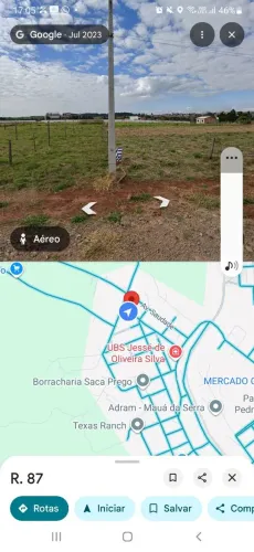 Terreno vende-se ou troca por carro.