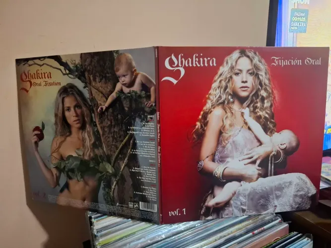 Disco de vinil versão mexicana rara Shakira - Fijacion Oral / Oral Fixation
