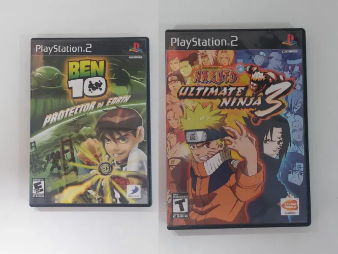 Ben 10 Protector of earth + Naruto Ultimate ninja 3 PS2 Original