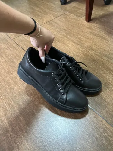 Mocassim Feminino Oxford Plataforma Sapato