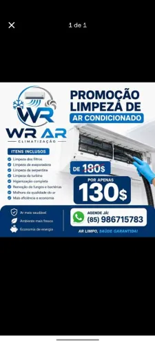 Limpeza ar condicionado