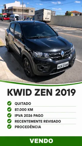 Renault Kwid Zen 1.0 Flex 12V 5P Mec. 2019