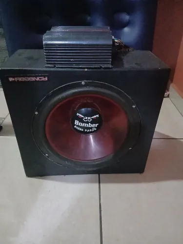Caixa com altofante de 15 junto com modulo