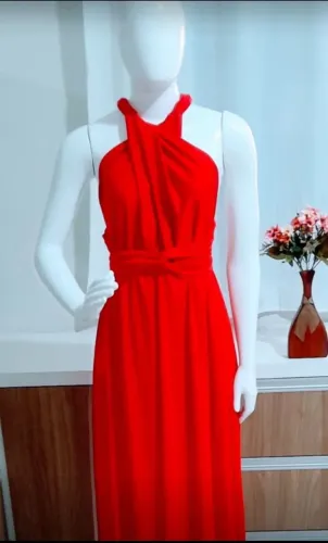 Vestido vermelho pra festa de 15 anos