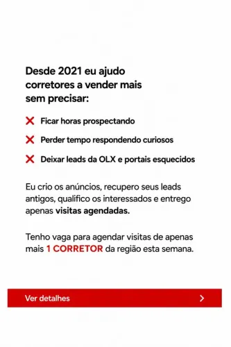 Capto clientes e agendo visitas para corretores