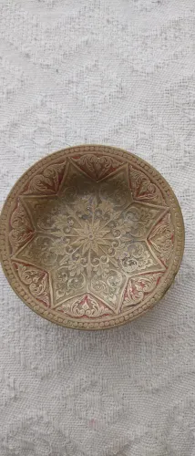 Enfeite de mesa latão vintage