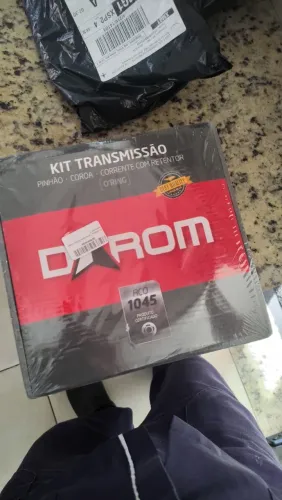 Kit transmissão coroa pião corrente com retentor 