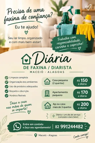 Diarista faxineira